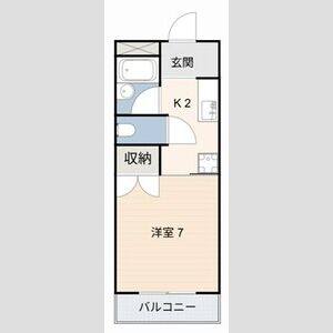 1K 間取り図