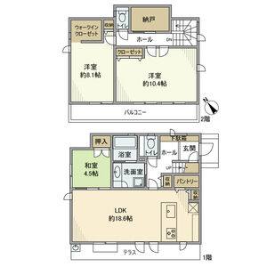 3LDK 間取り図