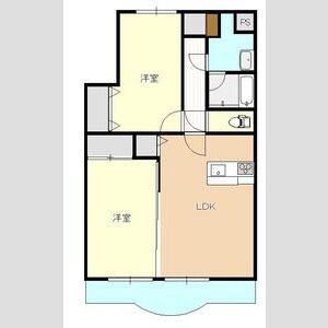 2LDK 間取り図