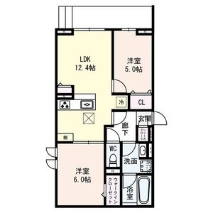 2LDK 間取り図