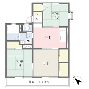 3DK 間取り図