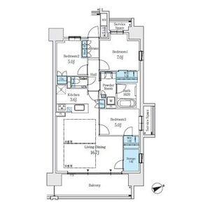 3LDK 間取り図