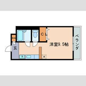 ワンルーム 間取り図