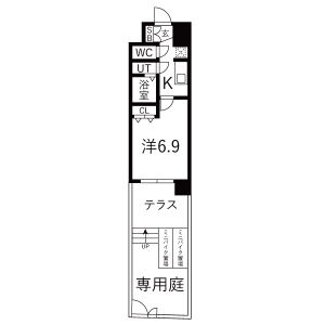 1K 間取り図