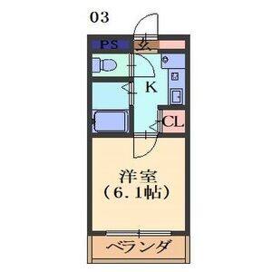 1K 間取り図