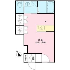 ワンルーム 間取り図