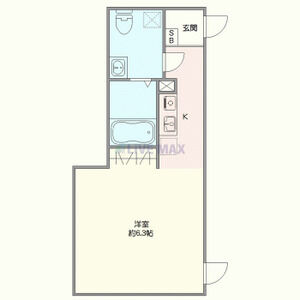 ワンルーム 間取り図