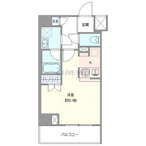ワンルーム 間取り図