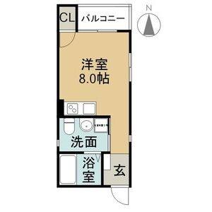 ワンルーム 間取り図