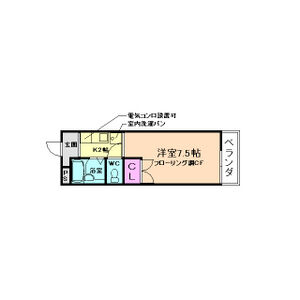 ワンルーム 間取り図