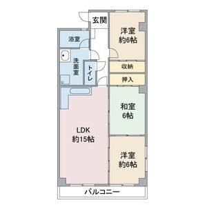 3LDK 間取り図