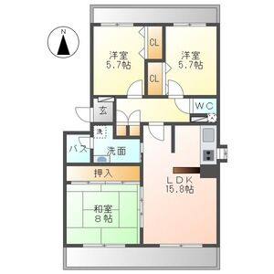 3LDK 間取り図