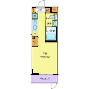 ワンルーム 間取り図