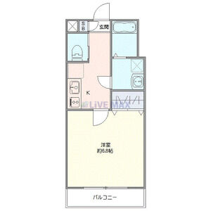 1K 間取り図