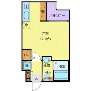 ワンルーム 間取り図