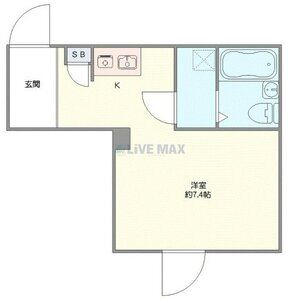 ワンルーム 間取り図