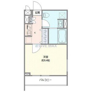 1K 間取り図