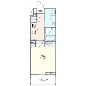 1K 間取り図