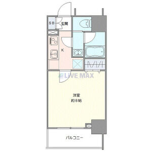 1K 間取り図