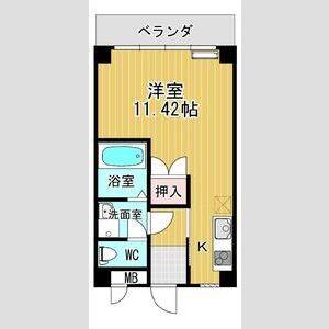 ワンルーム 間取り図