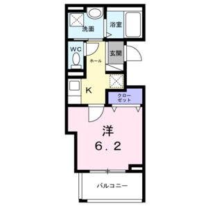 1K 間取り図