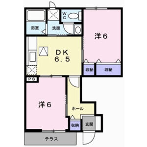 2DK 間取り図