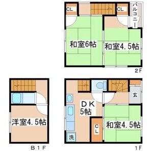 4DK 間取り図