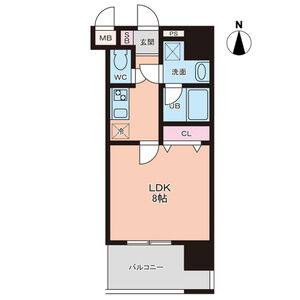 1K 間取り図