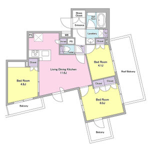 3LDK 間取り図