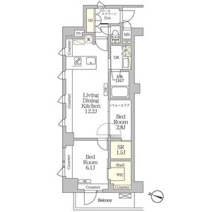 2LDK 間取り図