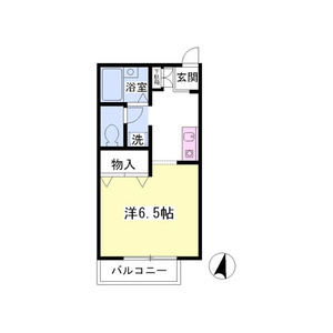 ワンルーム 間取り図