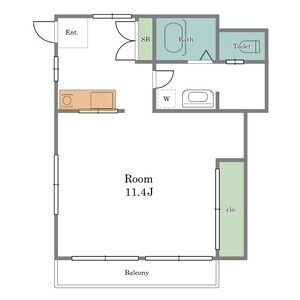 ワンルーム 間取り図