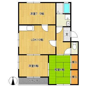 3LDK 間取り図