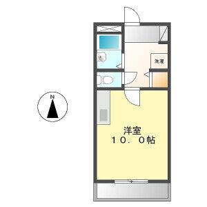 1K 間取り図
