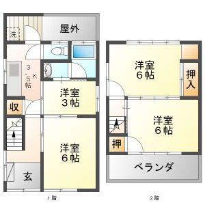 4K 間取り図