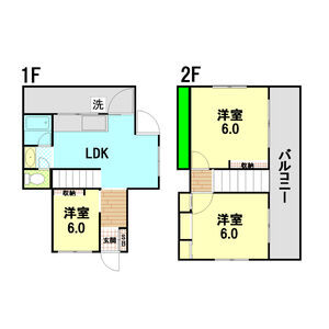 3LDK 間取り図
