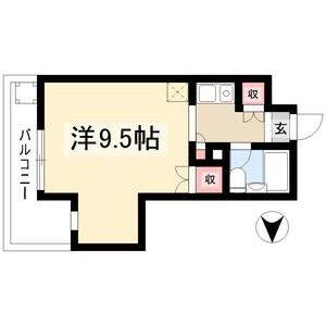 ワンルーム 間取り図