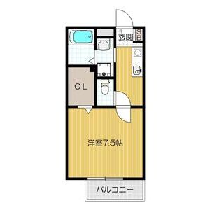 1K 間取り図