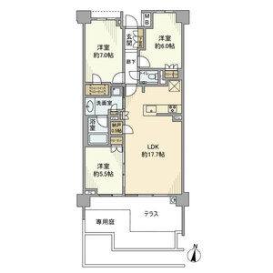3LDK 間取り図