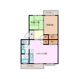 2LDK 間取り図