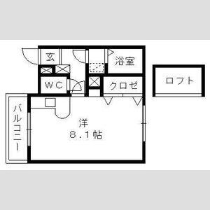 ワンルーム 間取り図