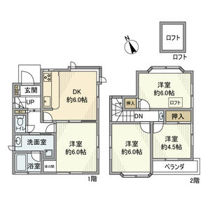 4DK 間取り図