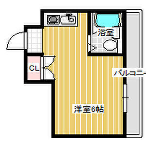 ワンルーム 間取り図