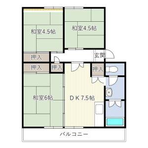 3DK 間取り図