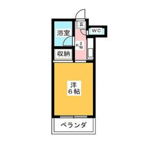 ワンルーム 間取り図