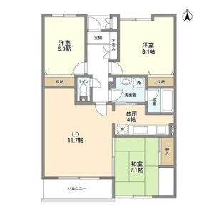 3LDK 間取り図