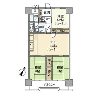 3LDK 間取り図
