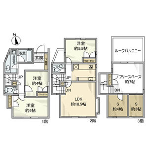 3LDK 間取り図