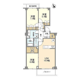 3LDK 間取り図
