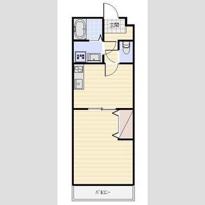 1DK 間取り図